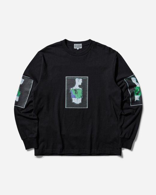 Cav Empt Black Torshin_Seq Longsleeve T-Shirt for men