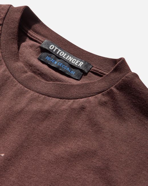 OTTOLINGER Brown Women S Julien Ceccaldi Deconstructed Boxy T-shirt Dark Wash