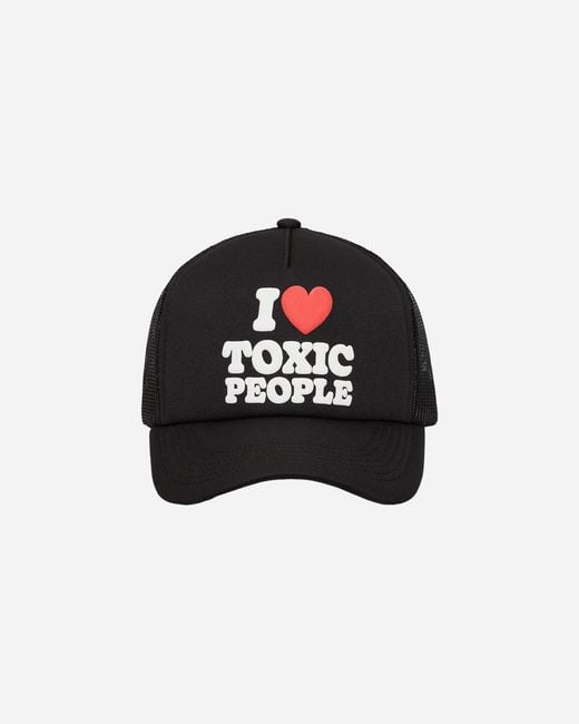 Pleasures Black Toxic Trucker Cap for men