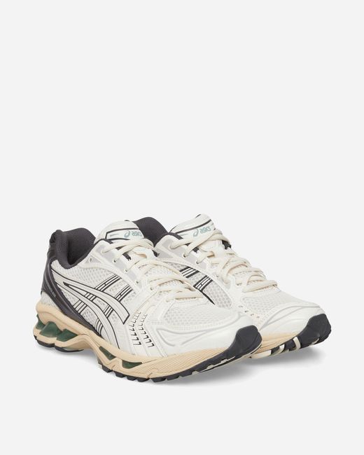 Asics White Gel-kayano 14 Sneakers Cream / Obsidian Grey for men