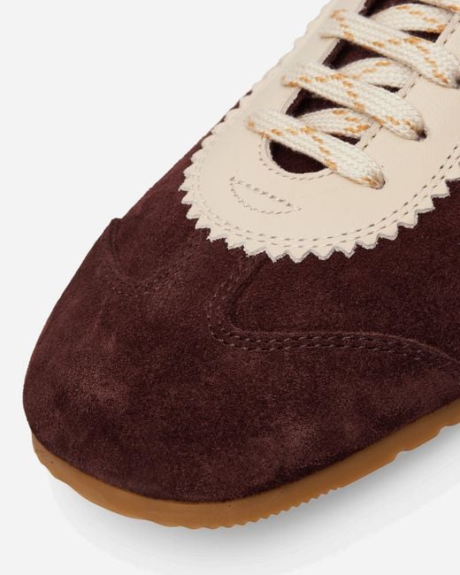 Dries Van Noten Brown Suede Sneakers Dark for men