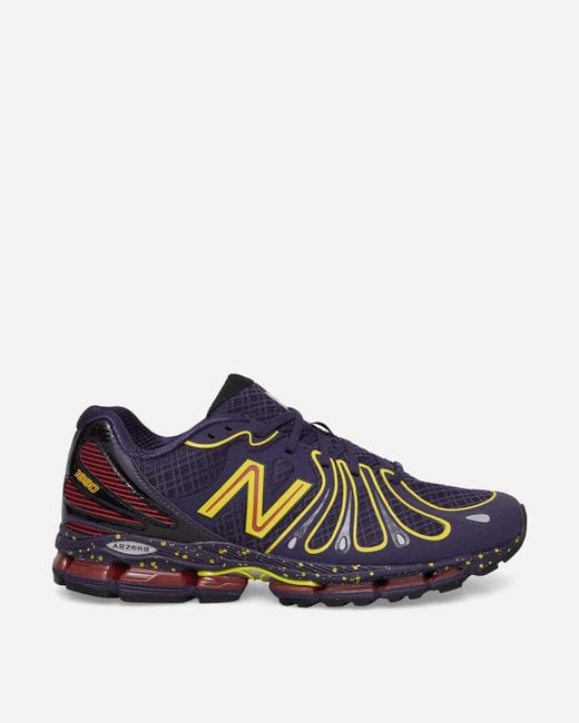 New Balance Blue Abzorb 1890 Sneakers Boysenberry / Punch Yellow for men