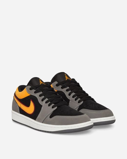 Nike Air Jordan 1 Low Se Sneakers Black / Light Graphite / Vivid Orange for  Men | Lyst