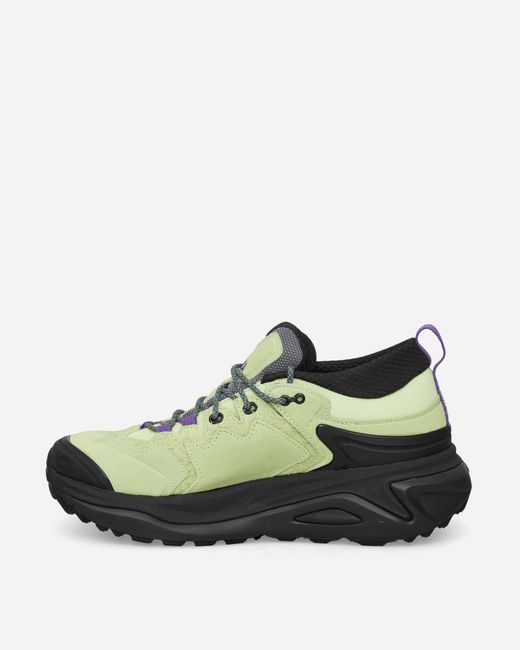 Hoka One One Green Elite Terrain System Kaha 3 Low Gore-tex Boots Honeydew / Black for men