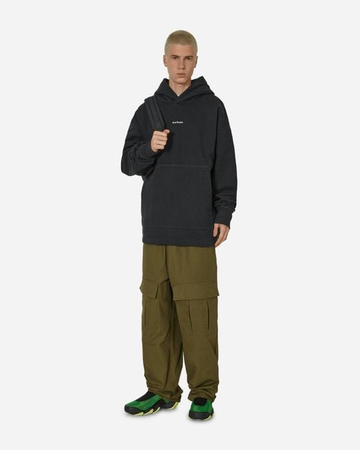 Acne Green Cargo Trousers Olive for men