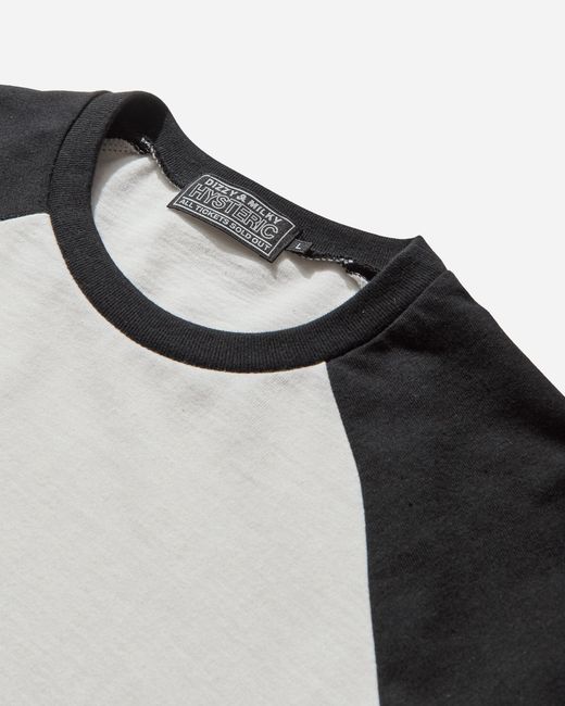 Hysteric Glamour Black Slam Jam Hysteric Angels Raglan Longsleeve T-Shirt for men