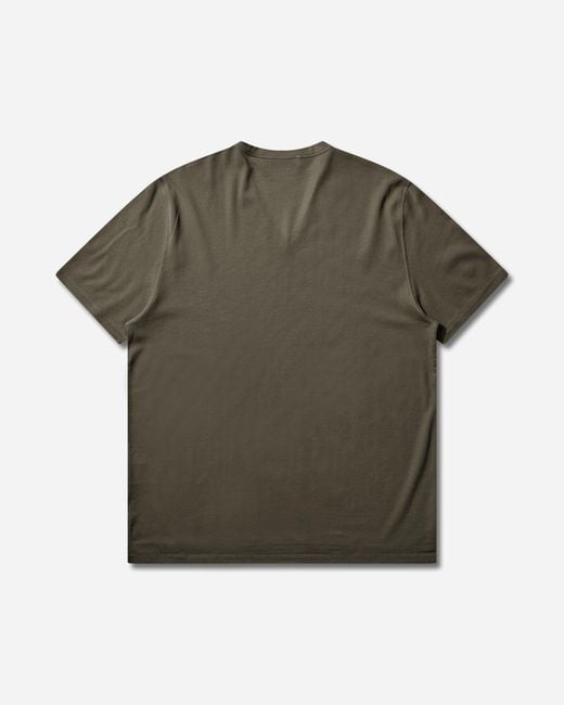 Our Legacy Green Men S Gorge V-neck T-shirt Faded Pine for men