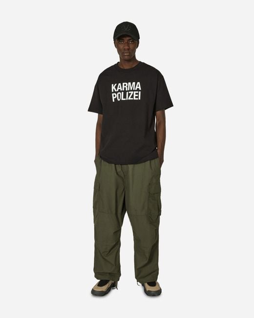 Pleasures Black Karma T-Shirt for men