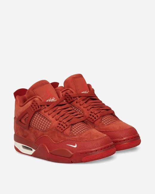 Nike Red Nigel Sylvester Air Jordan 4 Sneakers Brick By Brick for men