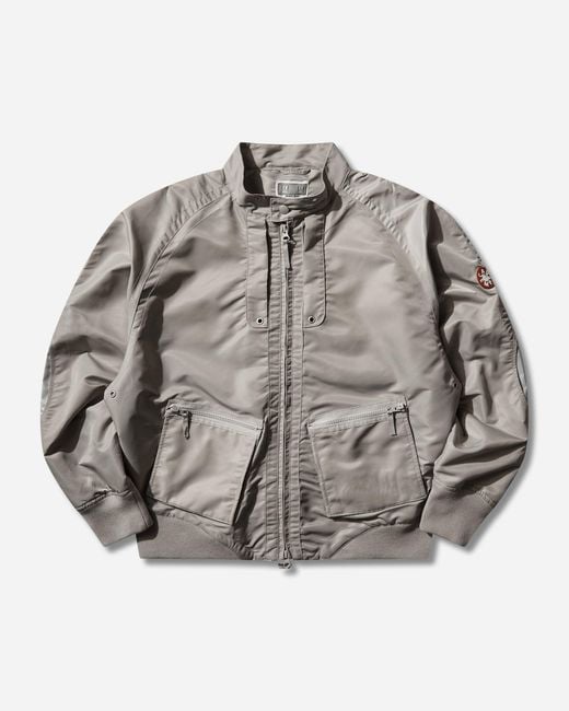 Cav Empt Gray Men S Design Nylon Zip Jacket for men