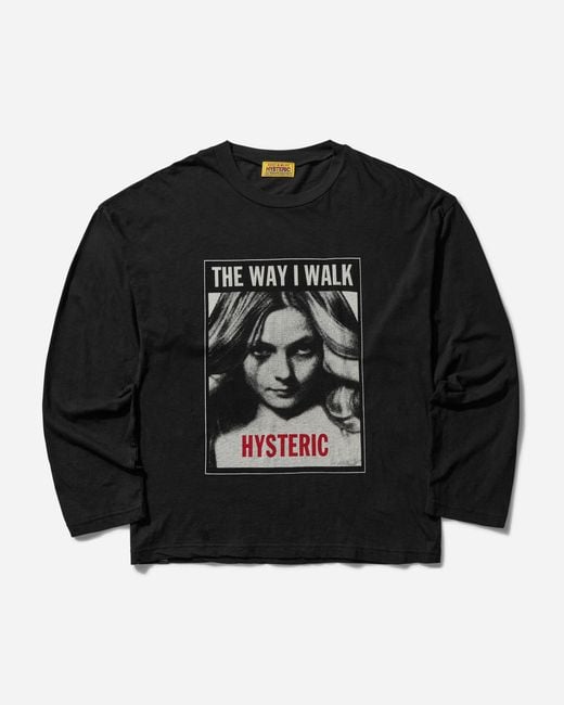 Hysteric Glamour Black S The Way I Walk Longsleeve T-Shirt