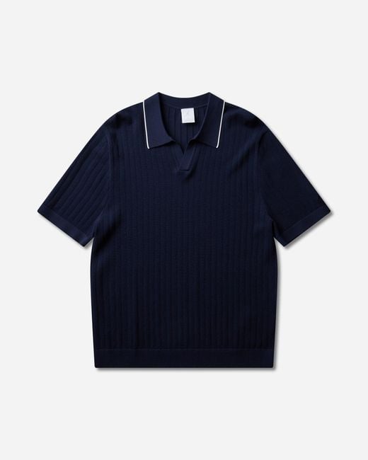 Nike Blue Sport Knit Golf Polo Obsidian for men