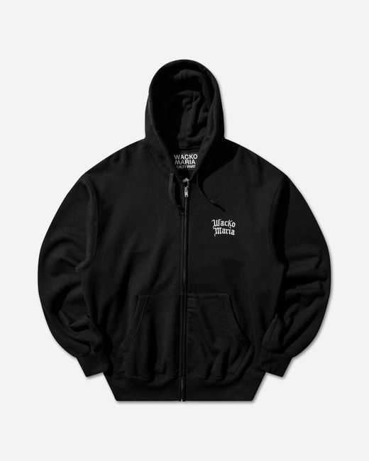 Wacko Maria Black S Heavy Weight Full Zip Hoodie for men