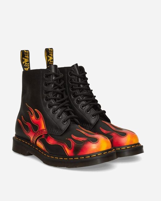 Dr. Martens 1460 Pascal Flame Boots / Vibrant Red for men