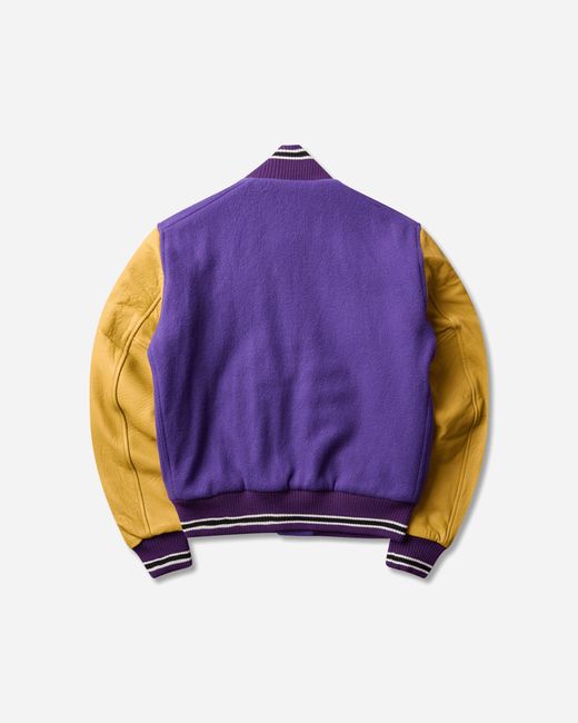 ERL Purple Varsity Jacket for men