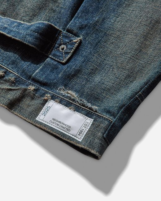 Neighborhood Blue Men S Savage Denim Type-1 Jacket Indigo for men