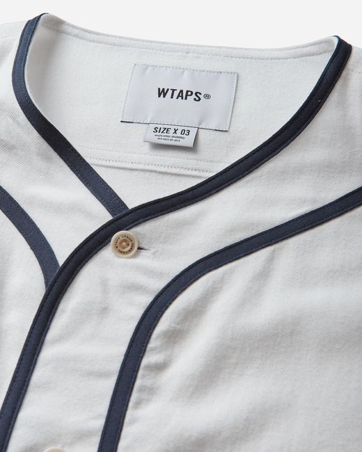 (w)taps Gray Men S League Baseball Shirt for men