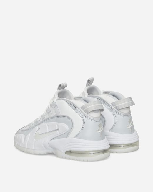 Nike White Air Max Penny Sneakers / Pure Platinum for men
