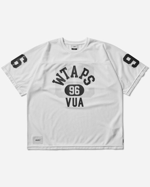 (w)taps White Men S Qb Jersey Top for men