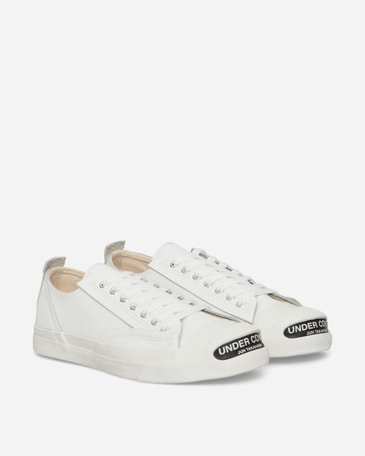 Undercover Natural S Toe Logo Leather Sneakers for men