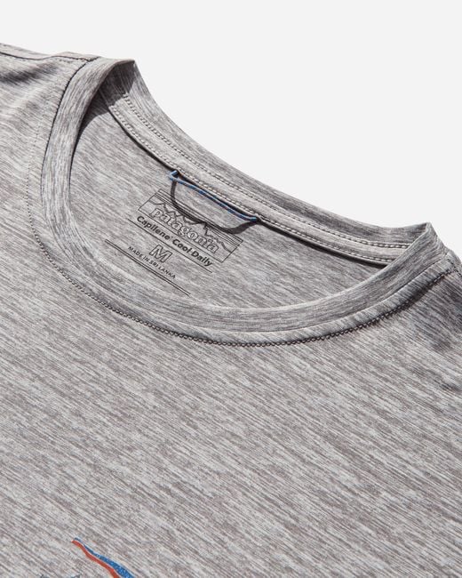 Patagonia Gray Men S Capilene® Cool Daily Graphic T-shirt for men