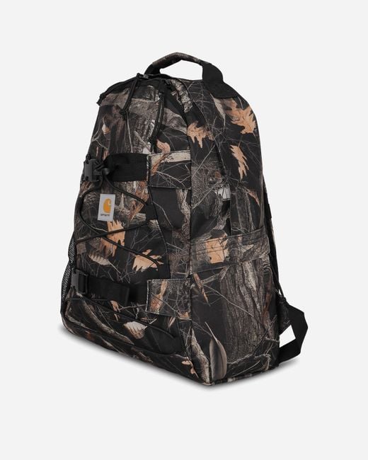 Carhartt Black Kickflip Backpack Camo Feather Tree for men
