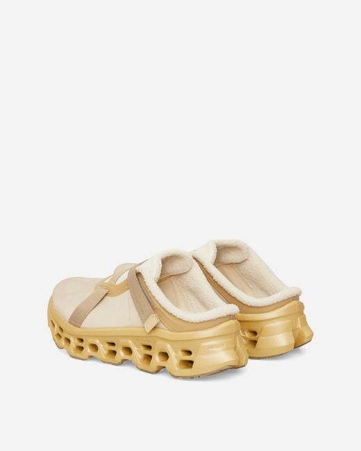 On Shoes Natural Women S Cloudmster 3 Mules Loess / Hare