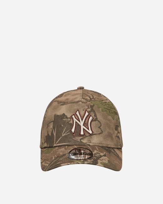 KTZ Natural New York Yankees Leaf Camo 9Forty A-Frame Adjustable Cap for men
