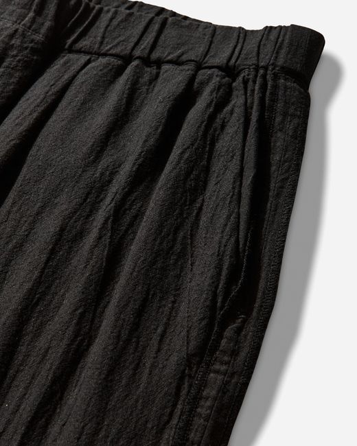 Undercover Black S Linen-Ramie Blend Cotton Easy Pants for men