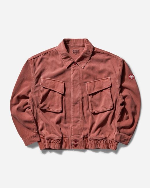 Cav Empt Red Overdye Community Button Jacket for men