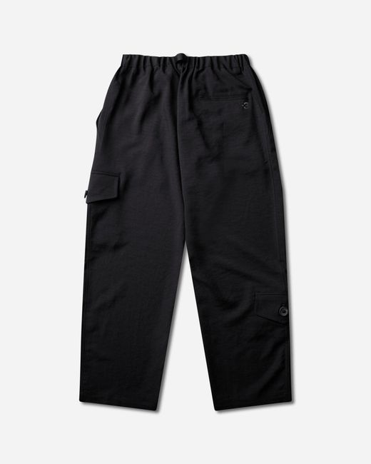 Y-3 Black Sport Uniform Tapered Pants for men