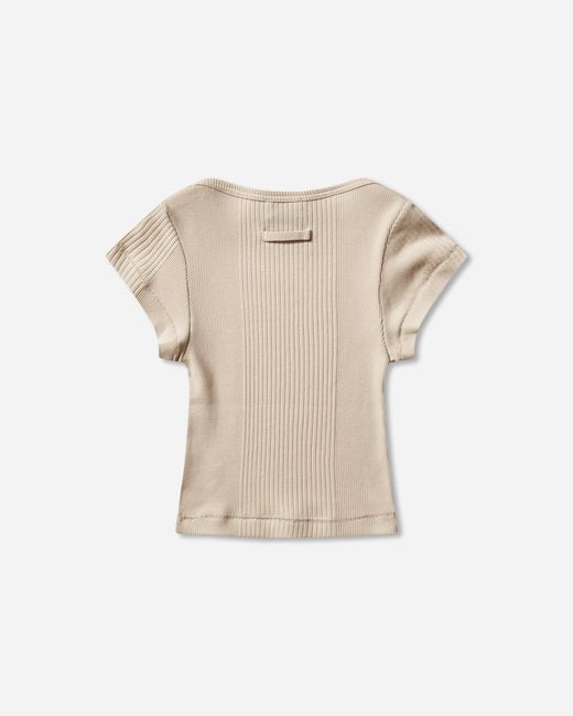 Jean Paul Gaultier Natural Women S Logo Patch Baby T-shirt