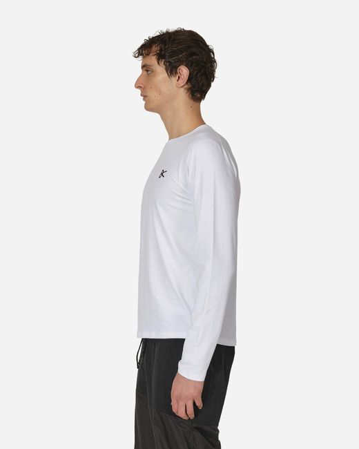 District Vision White Ultralight Aloe Longsleeve T-shirt for men