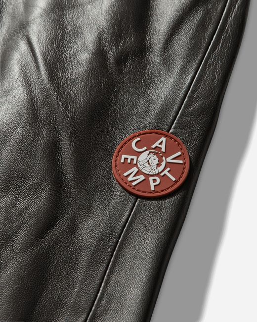 Cav Empt Black S Leather Zip Jacket for men