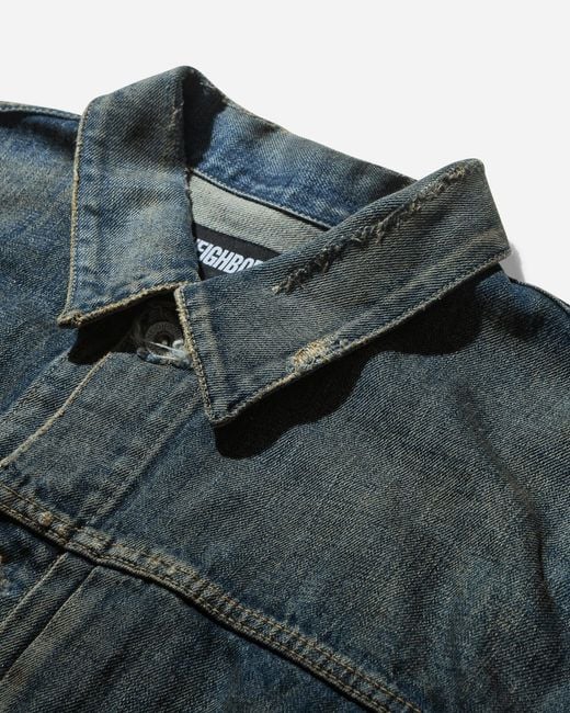 Neighborhood Blue S Savage Denim Type-1 Jacket for men