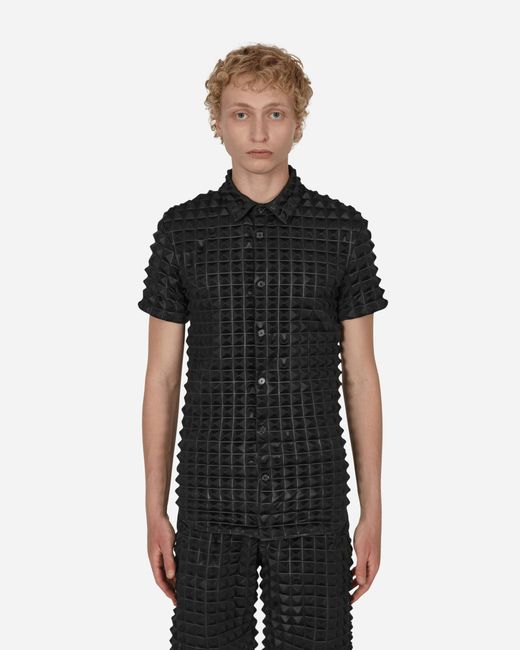 KANGHYUK Black 2.5 Pyramid Embossed Shirt for men