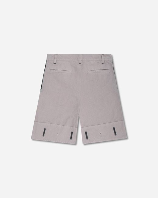 Oamc Peacemaker Gray S Contrast Pocket Shorts Light for men