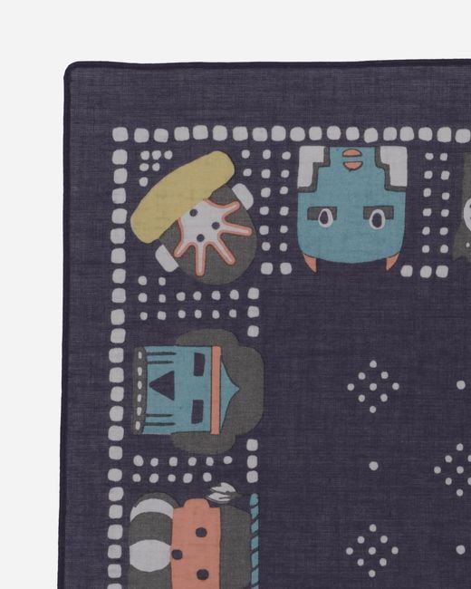 Kapital Blue Fastcolor Selvedge Bandana (Kachina) for men