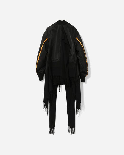 Undercover Black S Nylon Twill Ma-1 Jacket