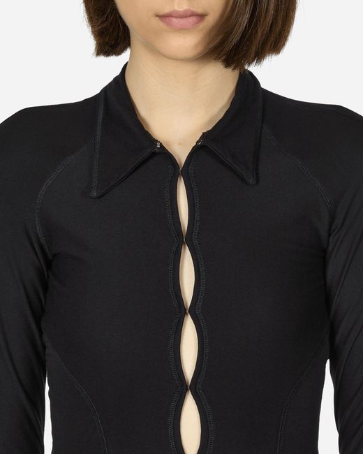 Toile Studios Black Backless Jersey Shirt