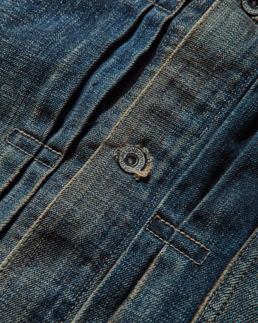 Neighborhood Blue Men S Savage Denim Type-1 Jacket Indigo for men