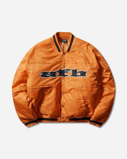 AFB Orange Sport Bomber Jacket for men