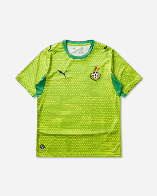 PUMA Green Men S Ghana X Salehe Bembury Goalkeeper Jersey Lime Smash for men
