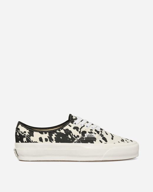 Vans White Premium Authentic 44 Cow Sneakers Black / Marshmallow for men