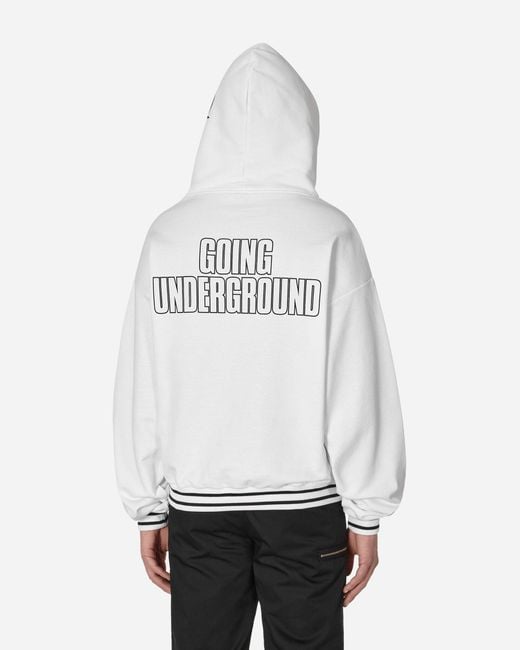SLAM JAM White Gaznevada Graphic Hooded Sweatshirt for men