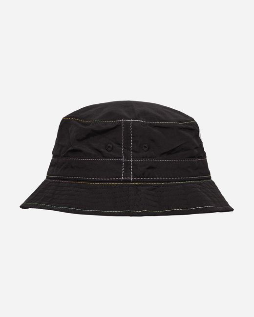 4 Worth Doing Black Gradient Stitch Bucket Hat for men