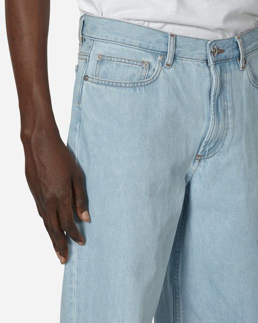 A.P.C. Blue Martin Jeans Bleached Out for men