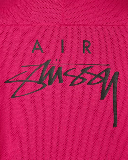 Nike Stüssy Longsleeve T-shirt Fireberry in Pink for Men | Lyst