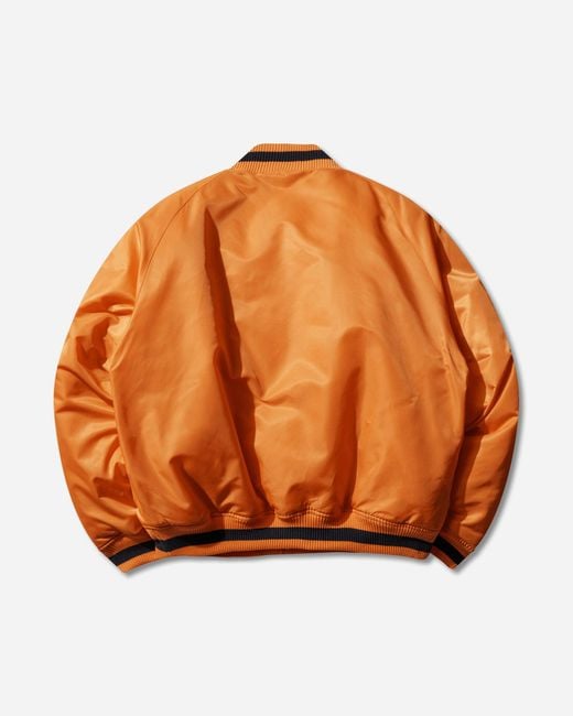 AFB Orange Sport Bomber Jacket for men