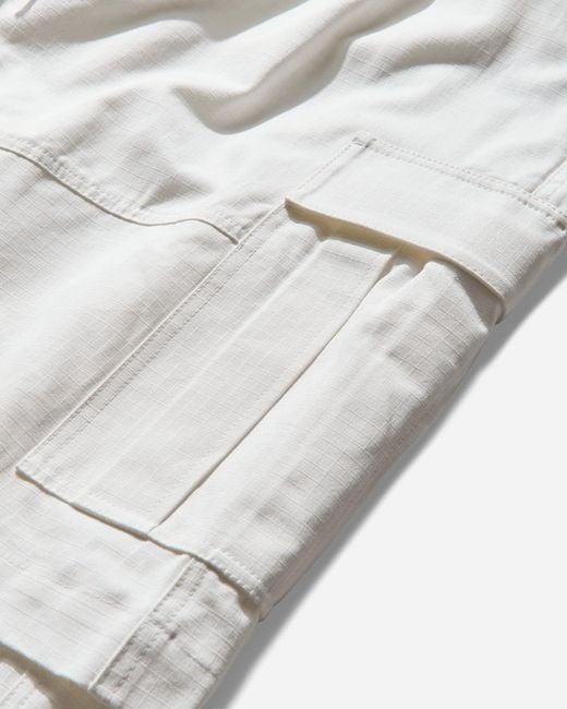 DingYun Zhang White Double Cargo Trousers for men